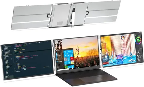 Vista 2 de VSDISPLAY 14 '' 1920x1200 IPS portátil pantalla extensor portátil dual monitor 14'' 1920x1200 LCD