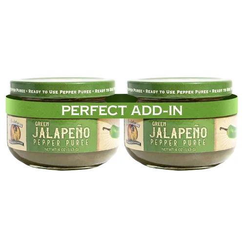 Vista 7 de Louisiana Pepper Exchange Salsa de puré de pimienta y jalapeño verde, condimento picante picante, a base de plantas, sin gluten, reemplaza a