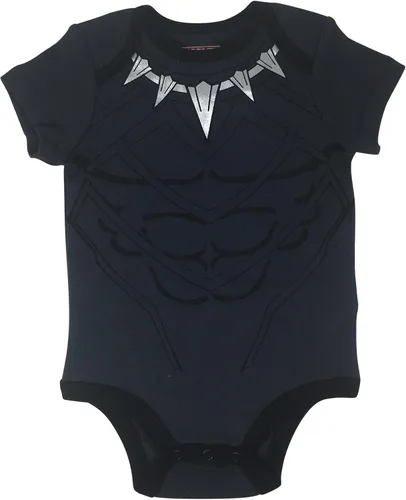 Vista 3 de Marvel Avengers Black Panther - Conjunto de traje de 3 piezas para bebé recién nacido a bebé