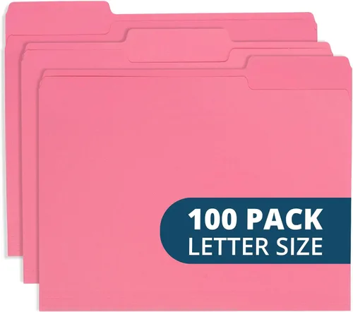 Vista 16 de Blue Summit Supplies 100 carpetas de archivos, cartas, colores surtidos