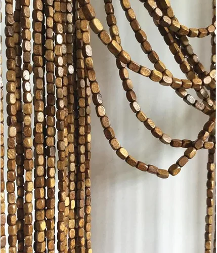 Vista 4 de Cortinas de bambú para puerta, cortinas colgantes de puerta, persianas de madera para puerta, persiana divisora decorativa, para sala de estar