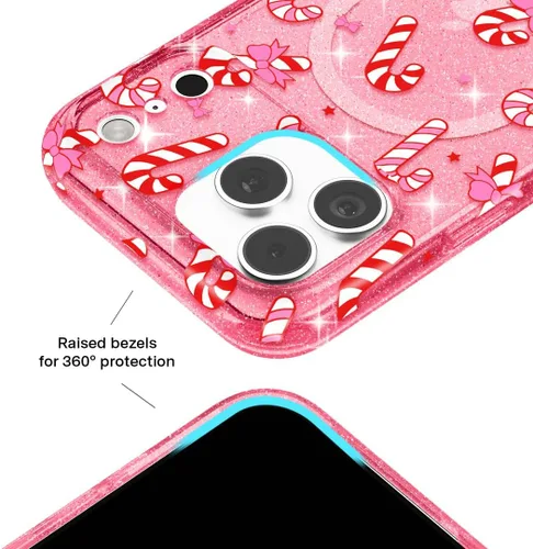 Vista 1289 de VELVET CAVIAR Funda para iPhone 15, compatible con MagSafe, probada contra caídas de 10 pies, fundas protectoras de diseño, leopardo color rosa