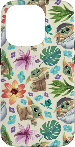 Vista 17 de Star Wars The Mandalorian Grogu - Carcasa con estampado tropical para iPhone 17