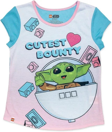 Vista 2 de LEGO Star Wars Baby Yoda Grogu 2 Piece Pajama Set, Girls