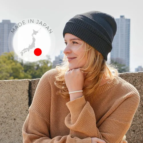 Vista 3 de CHARM Gorro holgado de seda para mujer Sombrero holgado de verano para quimioterapia de punto de seda