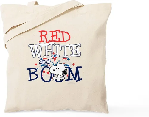 Vista 15 de CafePress Snoopy Un verdadero manjar Bolso de compras reutilizable de lona natural color beige