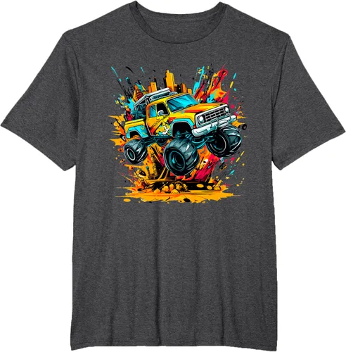 Vista 23 de Monster Trucks Are My Jam - Camiseta Monster Truck, Negro