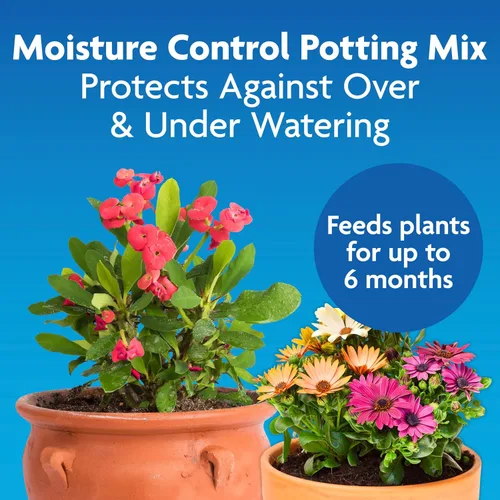 Vista 2 de Miracle-Gro - Mezcla para macetas con control de humedad, 50 cuartos de galón (paleta de 39 bolsas) Suelo vegetal para plantas en contenedores