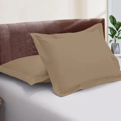 Vista 16 de Kotton Culture Juego de 2 fundas de almohada estándar de 20 x 26 pulgadas, fundas de almohada decorativas, 100% algodón egipcio de 600 hilos