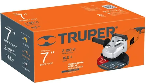 Vista 2 de Amoladora angular 7', profesional, 2100 W
