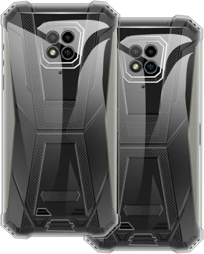 Vista 8 de Paquete de 2 fundas de TPU para Armor 8 Pro - transparente+negro Negro (Clear+Black)