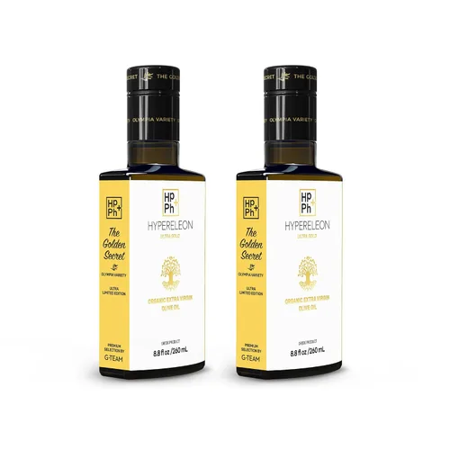 Vista 10 de HYPERELEON ULTRA GOLD Premium, orgánico, sumamente rico en polifenoles, aceite de oliva virgen extra griego 100% puro y natural Bio y sin