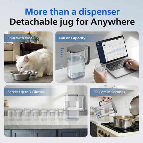 Vista 3 de Filtro de agua por ósmosis inversa de mostrador ADD6928DG/37 de Philips, dispensador de agua fría y caliente, sistema purificador dispensador