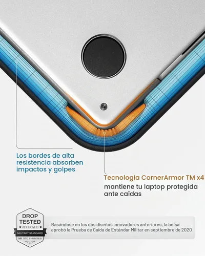 Vista 5 de tomtoc estuche de transporte 360 para laptop de 14 pulgadas MacBook Pro M5/M4/M3/M2/M1 Pro/Max A3434 A3112 A3401 A3185 A2992, bolsa de hombro