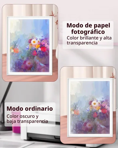 Vista 4 de QYH Papel de película transparente transparente para proyectores superiores Transparencias e impresiones de pantalla de inyección de tinta 8.5 x