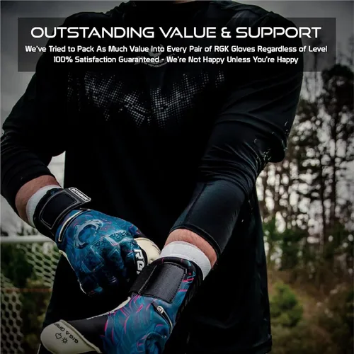 Vista 7 de Renegade GK Limited Edition Rogue - Guantes de portero de fútbol con microprotección (tallas 6-11, nivel 4+) Pro-Tek Fingersaves y agarre Giga