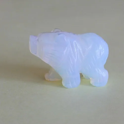 Vista 7 de Figura de oso de cristal tallada a mano de 1.5 pulgadas (9234)
