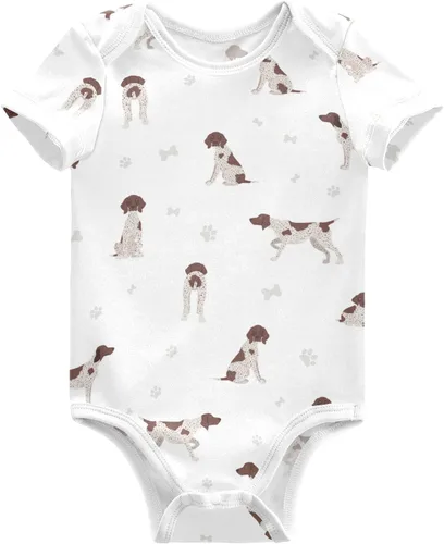 Vista 11 de vvfelixl Bodies para bebé niña negro Pug blanco manga corta algodón ropa de bebé para niñas 0-24 meses Multi1
