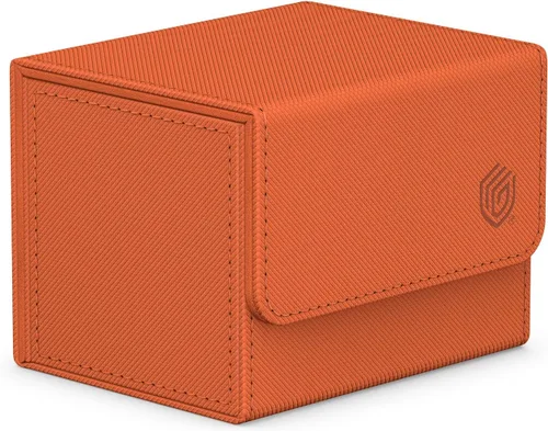 Vista 30 de Ultimate Guard Sidewinder 100+, caja de cubierta para 100 tarjetas TCG de doble manga, gris, cierre magnético y forro interior de microfibra para un