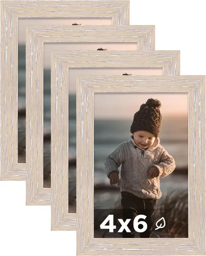 Vista 24 de KINLINK Marco de Fotos A3 Negro Juego de 4, Marcos de Fotos de Madera con Paspartú A4 con Plexiglás para A4 con Paspartú o A3 sin Paspartú