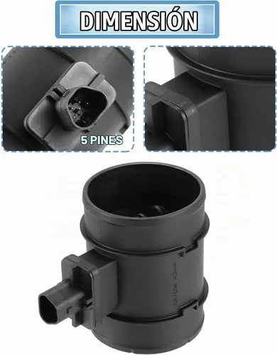 Vista 3 de X AUTOHAUX 0280218421 Sensor de flujo de aire de masa de coche Sensor MAF Reemplazo de flujo de aire para Chevrolet Aveo 2009-2011 para Chevrolet