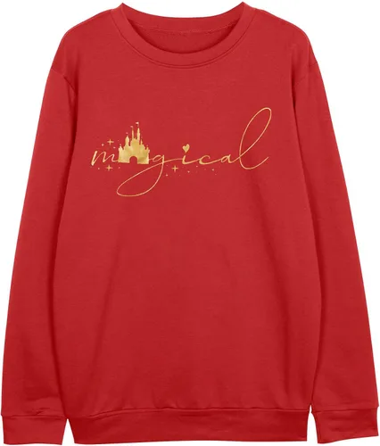 Vista 5 de UNIQUENOE - Sudaderas de manga corta para mujer, camiseta mágica para vacaciones familiares, diseño de castillo