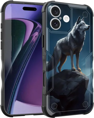 Vista 60 de Funda para iPhone Air, [doble capa] [protección contra caídas de grado militar de 10 pies] Funda resistente a prueba de golpes para iPhone Air