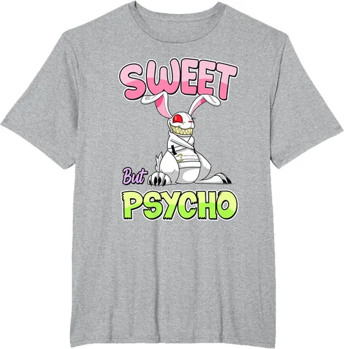 Vista 32 de Sweet But Psycho Shirt Bunny Creepy Gothic Rabbit Funny T-Shirt