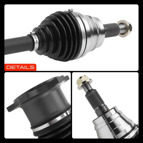 Vista 9 de A-Premium Conjunto de Eje de Transmisión CV Compatible con Chevy GMC Silverado Sierra 1500 2500 3500 HD Classic & Hummer H2, Modelos 4WD, con Bota