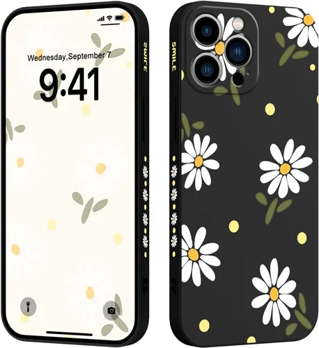 Vista 21 de LEECG Funda para iPhone 13 con diseño de mariposas y flores, diseño de astronauta, funda de teléfono con forro de microfibra suave, funda delgada