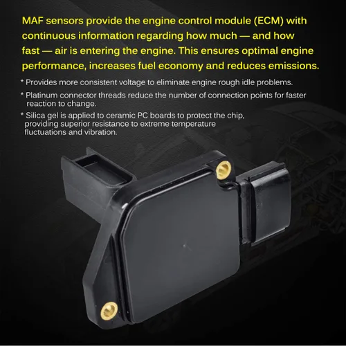 Vista 56 de Medidor de sensor de flujo de aire masivo MAF compatible con Ford con E-150 4.6L, 5.4L 2004-2014, para Ford E-150 Club Wagon 5.4L Reemplazo