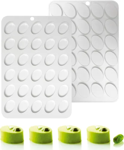 Vista 13 de Molde de silicona cilíndrica para jabón, moldes redondos de silicona para hacer jabón hecho a mano, barras de loción, chocolate, molde para pasteles