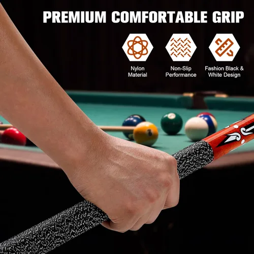 Vista 5 de Pool Cue, 58 inch Maple Billiard Pool Cue Sticks for Adults with 13mm Tip, 18 19 20 21oz Professional Pool Sticks with Anti-Slip Thread Wrapping for
