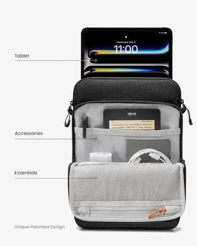 Vista 2 de tomtoc DefenderACE Funda de 11 Pulgadas para iPad Air M3 & iPad (A16), iPad Pro M4, M2 & M1, iPad 10 de 10.9 Pulgadas & Air 5, iPad 9 de 10.2