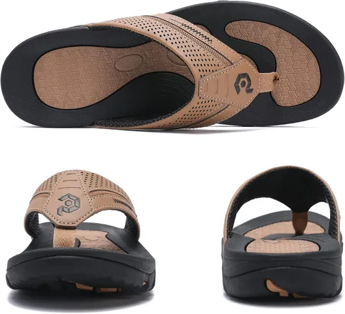 Vista 3 de Chanclas para hombre, sandalias de tanga duraderas y cómodas para la playa