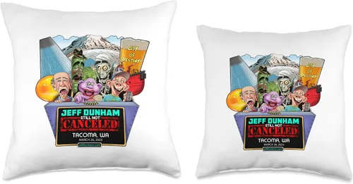 Vista 3 de JEFF DUNHAM Tacoma, WA (2023) - Almohada de 16 x 16 pulgadas, multicolor