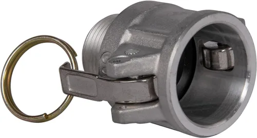 Vista 4 de 2 piezas de accesorios de bloqueo de leva de aluminio (1 pulgada Parte B) accesorios de manguera de ranura de leva, adaptador macho hembra NPT rosca