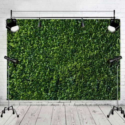 Vista 2 de Art Studio Fondos de fotografía de hojas verdes, primavera, naturaleza, safari, decoración de fiesta, al aire libre, recién nacido, baby shower