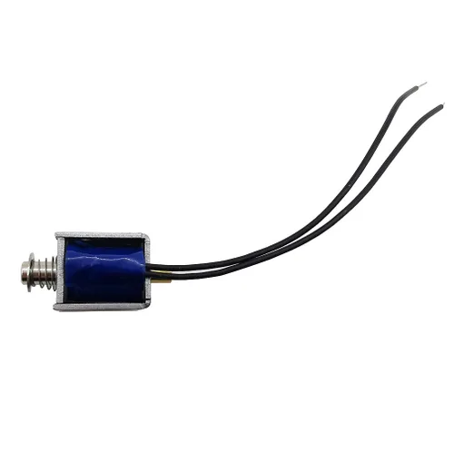 Vista 5 de 2PCS DC 3V 2.8Ω Mini Push Pull Electroimán lineal de 0.197 in Carrera Actuador de marco abierto eléctrico DC imán solenoide