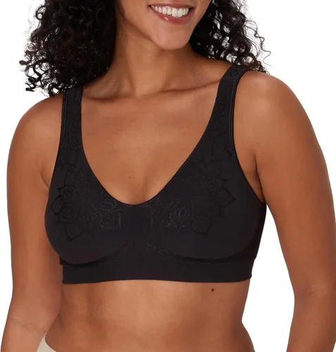 Vista 7 de Bali Sostén sin varillas para mujer, Comfort Revolution - Sostén sin costuras estilo camiseta para mujer, ComfortFlex Fit Almendra Az
