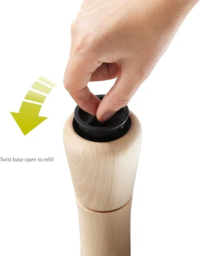 Vista 3 de Joseph Joseph 20190 Milltop Madera Molinillo de Pimienta de Cocina Sin Derrame, Madera