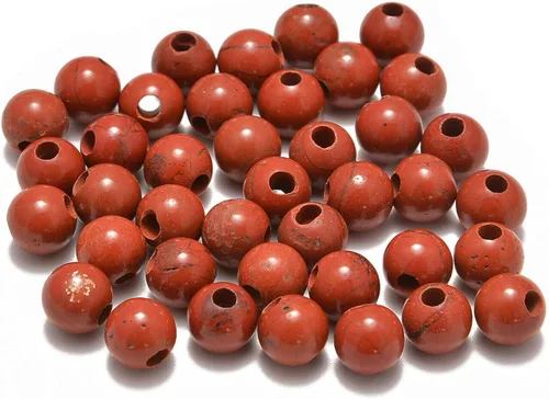 Vista 13 de AD Beads Cuentas de gema natural de 8 mm redondas sueltas con gran agujero de 2,5 mm, 40 piezas (turquesa africana)