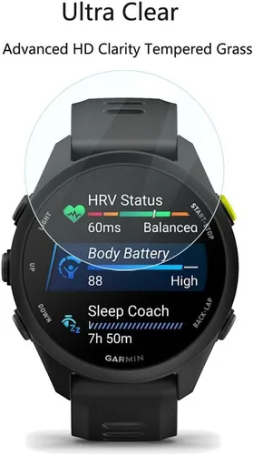 Vista 5 de Protector de pantalla para Garmin Forerunner 70, Forerunner 170, Forerunner 170 Music Watch, 5 unidades, película de vidrio templado HD [dureza 9H]
