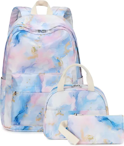 Vista 17 de Bluboon - Mochila escolar para niñas y mujeres para uso diario y de estilo informal, para portátil de 15 pulgadas, con bolsa para almuerzo y bolsa