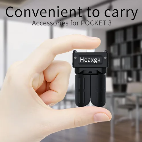 Vista 7 de Kit de trípode de liberación rápida para DJI Osmo Pocket 3, base de adaptador de carga de puerto de función completa tipo C para bolsillo 3