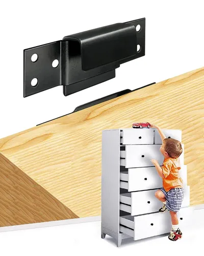 Vista 8 de Anclajes de muebles para prueba de bebés, anclajes de espejo de pared anti