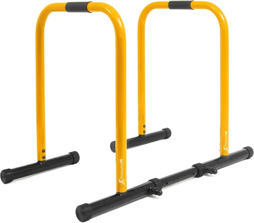 Vista 9 de ProsourceFit Estación de soporte de inmersión, barra de prensa de cuerpo resistente Ultimate con conector de seguridad para inmersiones de tríceps