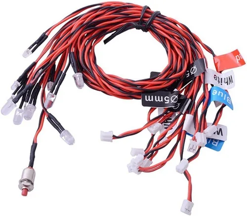 Vista 7 de 12 luces LED parpadeantes GoolRC Highlight sistema para coches RC