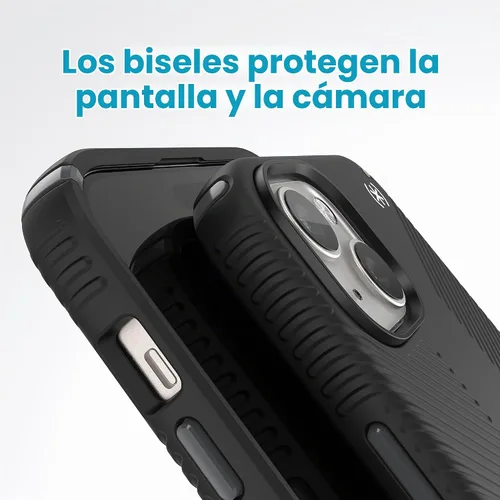 Vista 6 de Speck Funda para iPhone 15 Plus – Bloqueo de bloqueo antideslizante ClickLock, diseñada para MagSafe, agarre de protección contra caídas