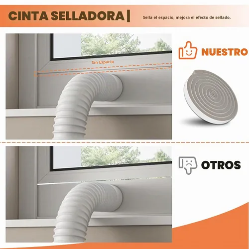 Vista 6 de GCGOODS Placas de sellado de ventana de ventilación de secadora para manguera de secadora de 4 pulgadas, kit de ventana de ventilación de secadora